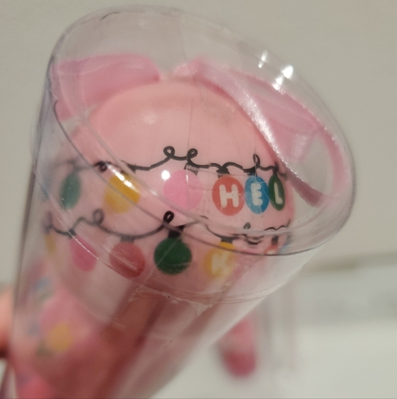 Hello Kitty 2014 Christmas Tree Ornaments Set Mini Pink Balls - Picture 7 of 10